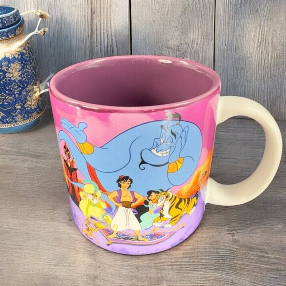 Walt Disney Classic Aladdin Coffee Mug Cup Ceramic Made in Japan 12‎ Oz Mug Cup